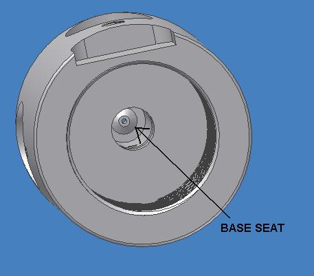 Piston base seat