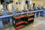 Horizontal mill pallet fixture operator stations